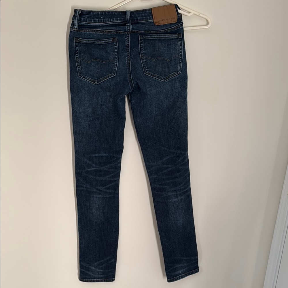 American Eagle Outfitters Blue Skinny Jeans Classic Fit